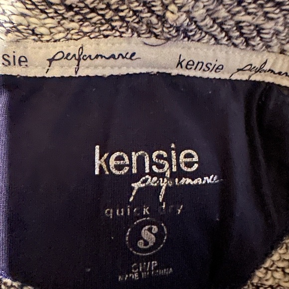 Kensie Performance Drawstring Cowlneck Half Sleeve Sweater Kangaroo Pocket Small - Picture 15 of 16